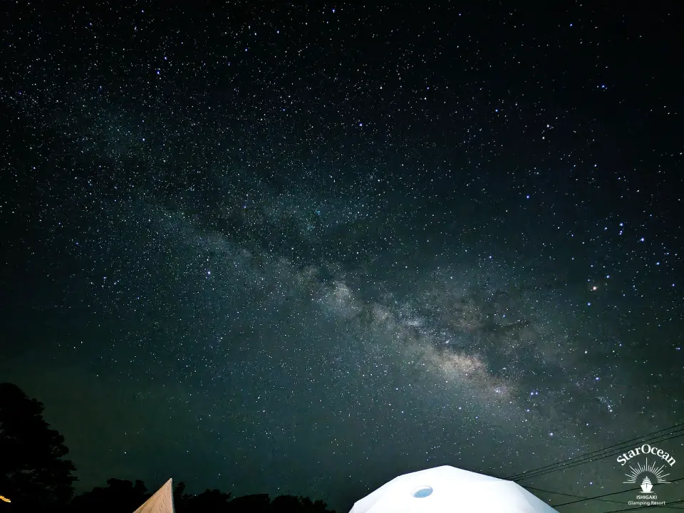 StarOceanの敷地から見上げる星空